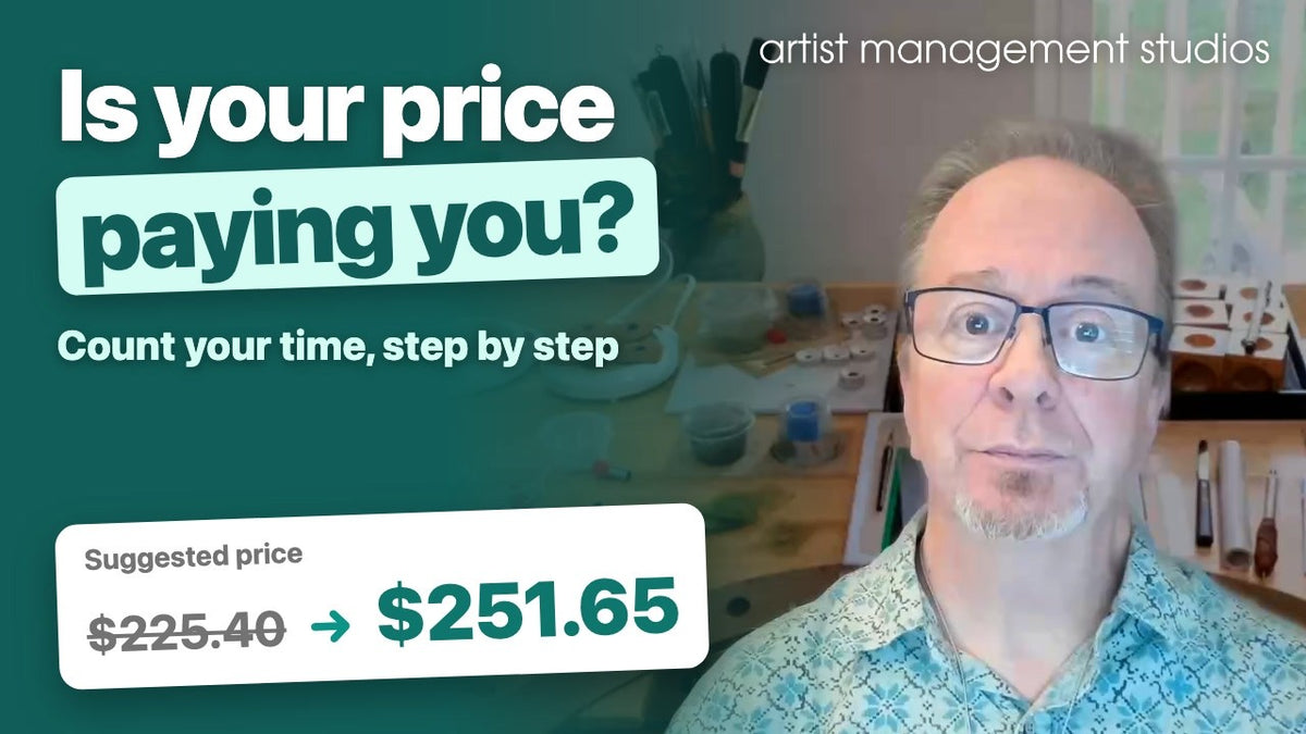 Load video: How to price your handmade work, a 10-minute AMS walkthrough
